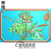 荷花精雕图（HHY-228)