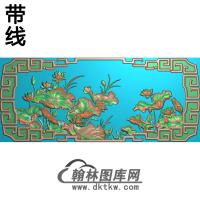 荷花精雕图（HHY-233)
