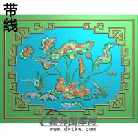 荷花精雕图（HHY-245)