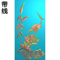 荷花精雕图（HHY-252)