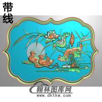 荷花精雕图（HHY-261)