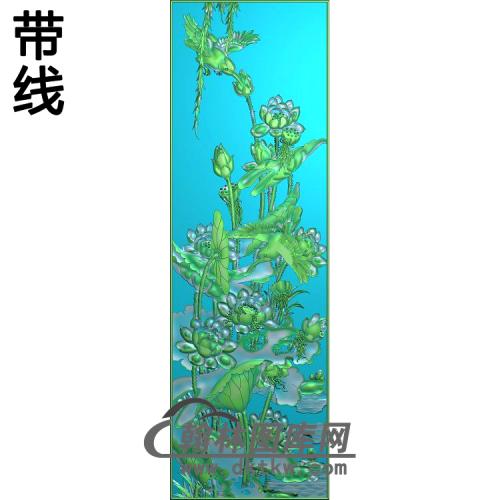 荷花精雕图（HHY-264)