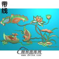 荷花精雕图（HHY-265)
