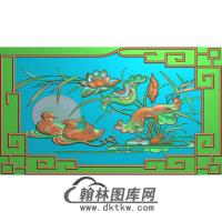 荷花精雕图（HHY-269)