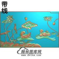 荷花精雕图（HHY-270)