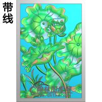 荷花精雕图（HHY-278)