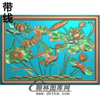 荷花精雕图（HHY-282)