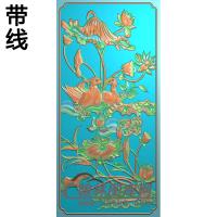 荷花精雕图（HHY-300)