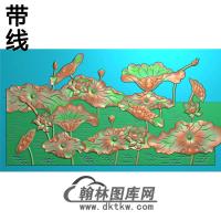 荷花精雕图（HHY-306)
