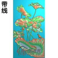 荷花精雕图（HHY-307)