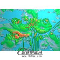 荷花精雕图（HHY-308)