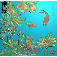 荷花精雕图（HHY-309)