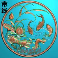 荷花精雕图（HHY-314)