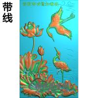 荷花精雕图（HHY-315)