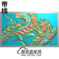 荷花精雕图（HHY-323)