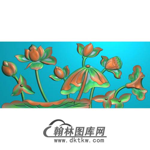 荷花精雕图（HHY-326)