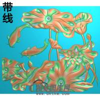 荷花精雕图（HHY-337)