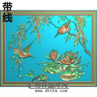 荷花精雕图（HHY-338)