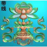 荷花精雕图（HHY-342)