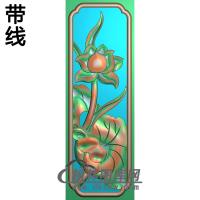 荷花精雕图（HHY-355)