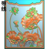荷花精雕图（HHY-358)