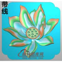 荷花精雕图（HHY-371)