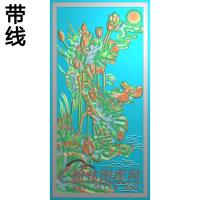 荷花精雕图（HHY-378)