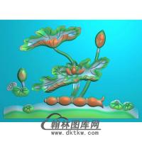 荷花精雕图（HHY-387)