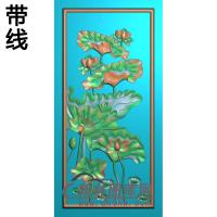 荷花精雕图（HHY-394)