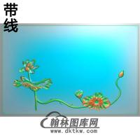 荷花精雕图（HHY-408)