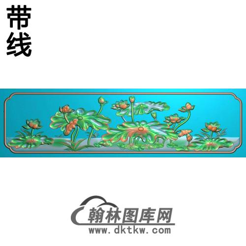 荷花精雕图（HHY-413)