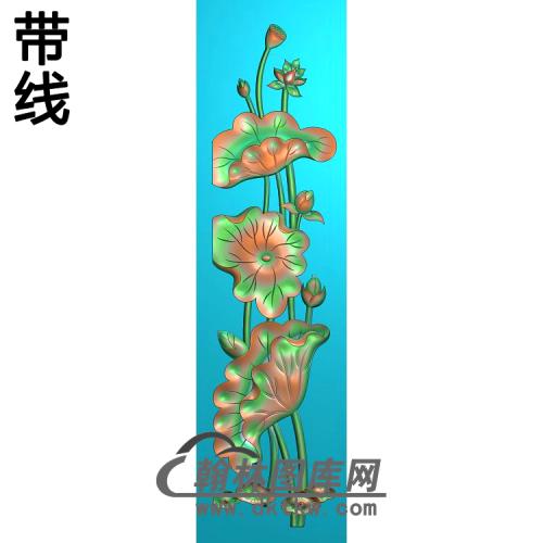 荷花精雕图（HHY-435)