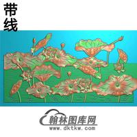 荷花精雕图（HHY-447)