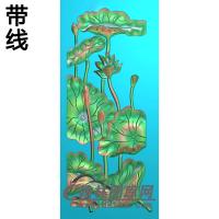 荷花精雕图（HHY-453)