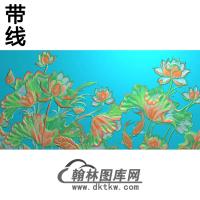 荷花精雕图（HHY-473)