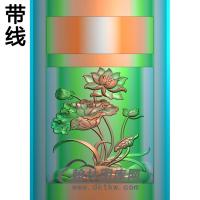 荷花精雕图（HHY-482)