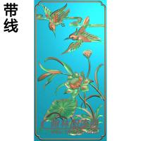 荷花精雕图（HHY-494)
