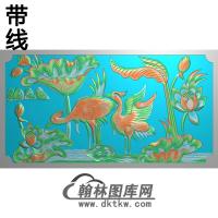荷花精雕图（HHY-505)