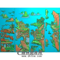 松鹤精雕图（SH-018)