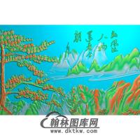 松鹤精雕图（SH-026)