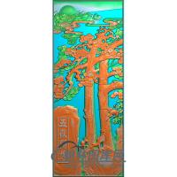 松鹤精雕图（SH-027)