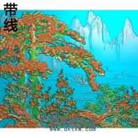 松鹤精雕图（SH-037)