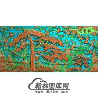 松鹤精雕图（SH-038)