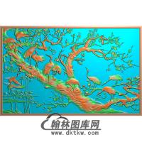 松鹤精雕图（SH-042)