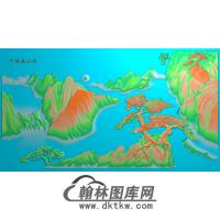松鹤精雕图（SH-052)
