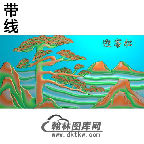 松鹤精雕图（SH-062)