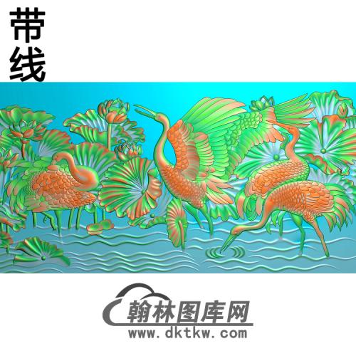 松鹤精雕图（SH-087)