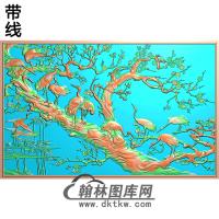 松鹤精雕图（SH-101)