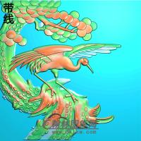 松鹤精雕图（SH-123)