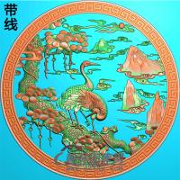 松鹤精雕图（SH-150)